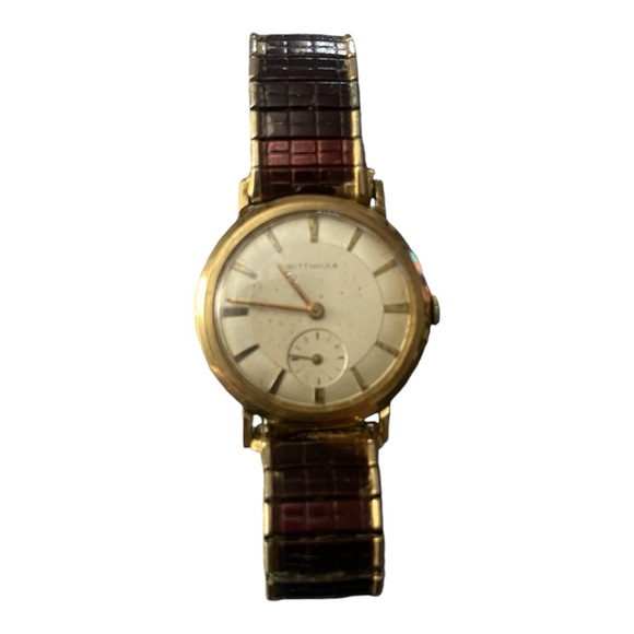 WITTNAUER VINTAGE MENS WATCH 10K GOLD FILLED AUTOMATIC - Picture 3 of 8